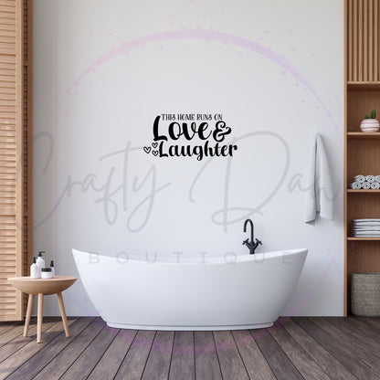 Love And Laughter Decal