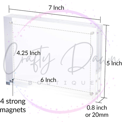 Custom Engraved Acrylic Block Photo