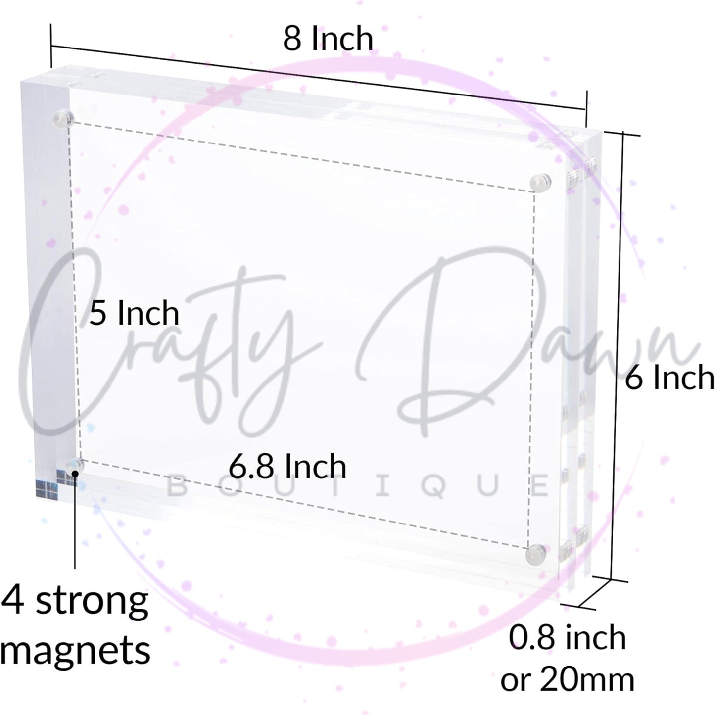 Custom Engraved Acrylic Block Photo