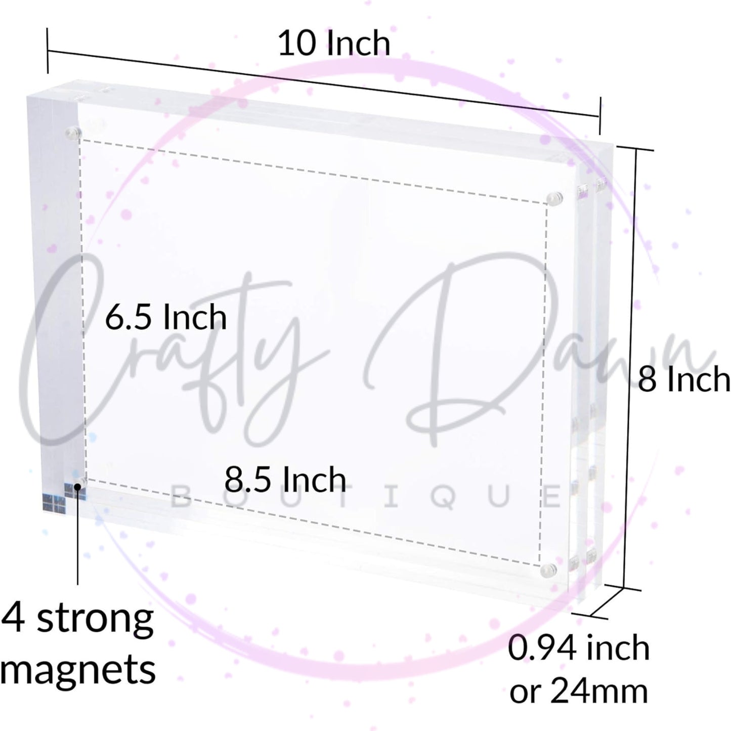 Custom Engraved Acrylic Block Photo