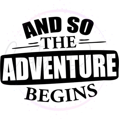 So The Adventure Begins Decal