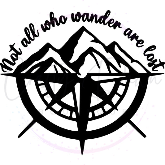 Not All Who Wander Are Lost Decal