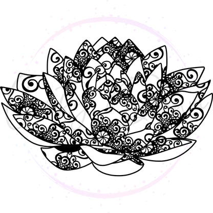 Lily Mandala Decal