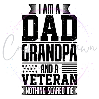 Dad Grandpa Veteran Decal