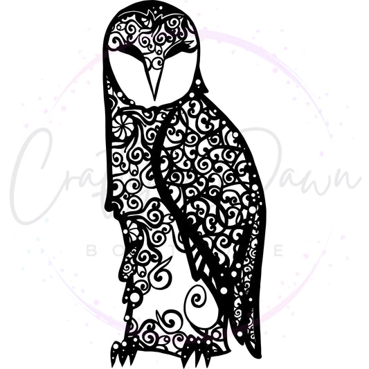 Owl Mandala Decal