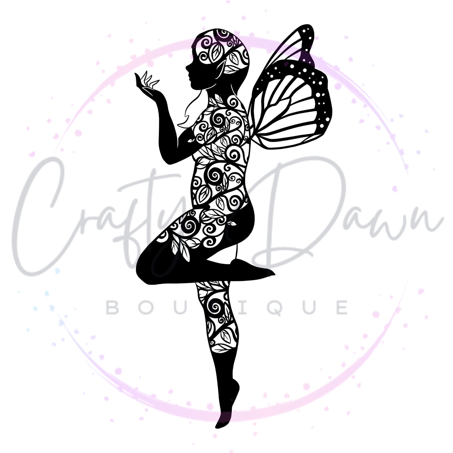 Butterfly Fairy Decal