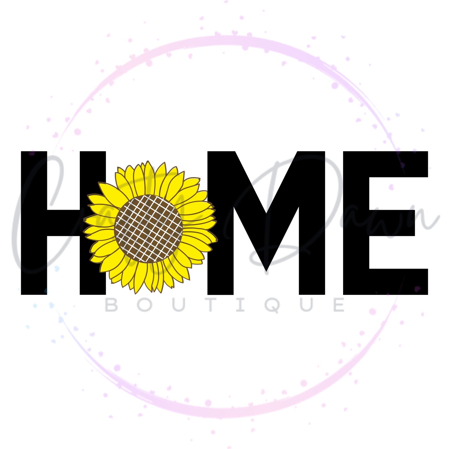 Home Sunflower Decal