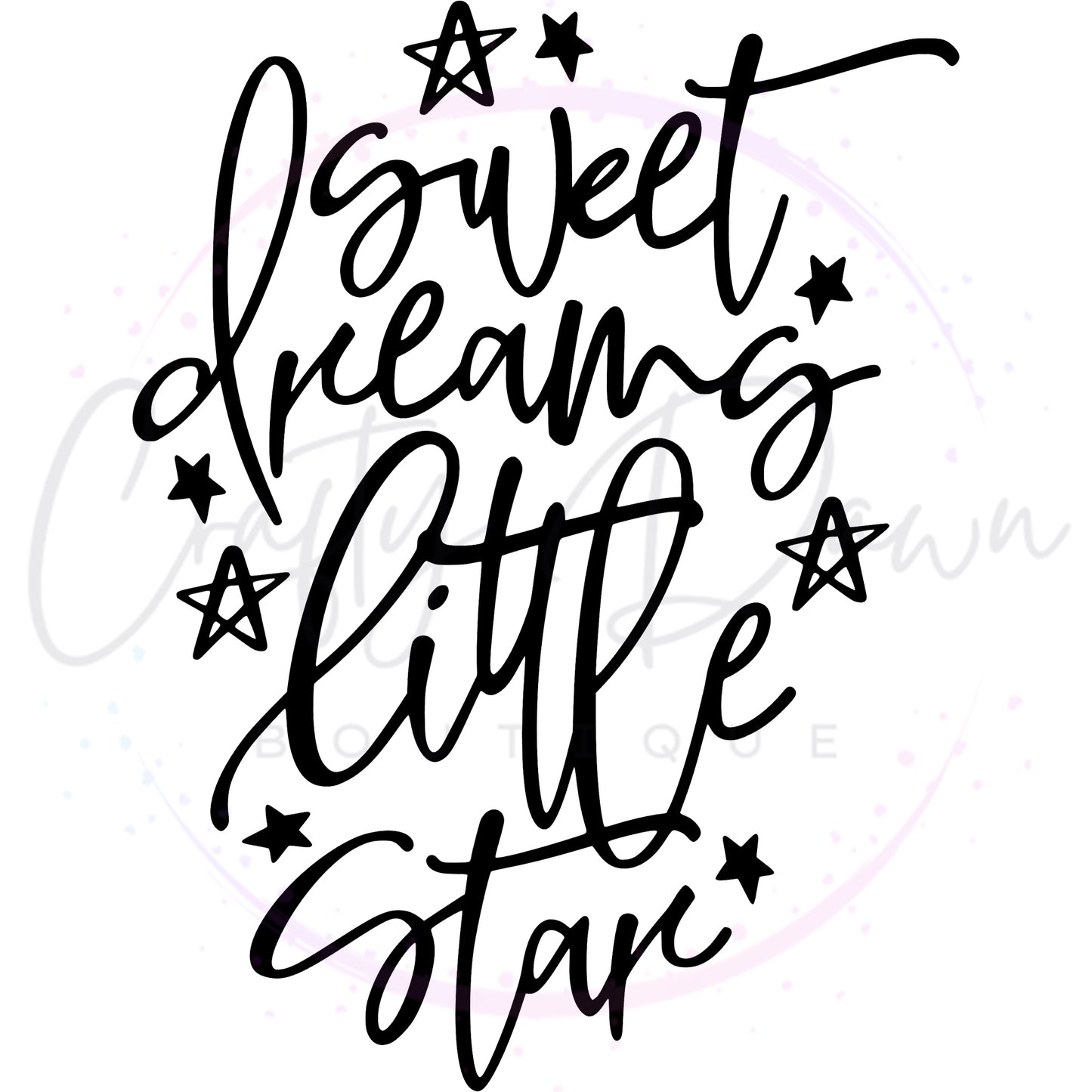 Sweet Dreams Little Star Decal