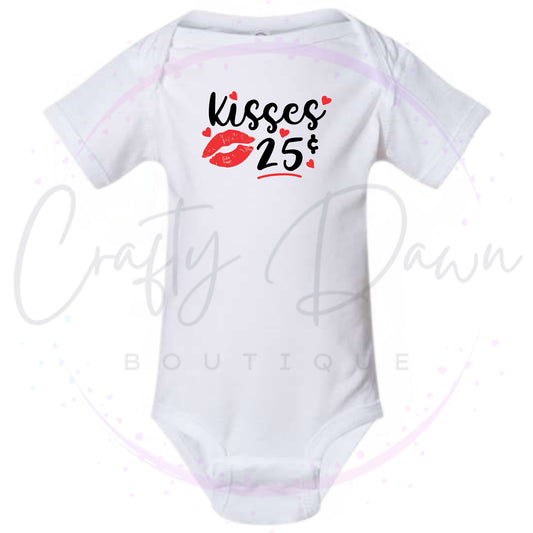 Kisses 25 Cents Infant One Piece