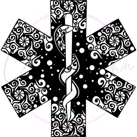 Star Of Life Mandala Decal