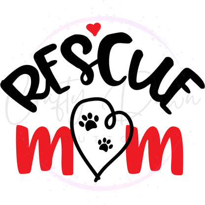 Rescue Mom Decal