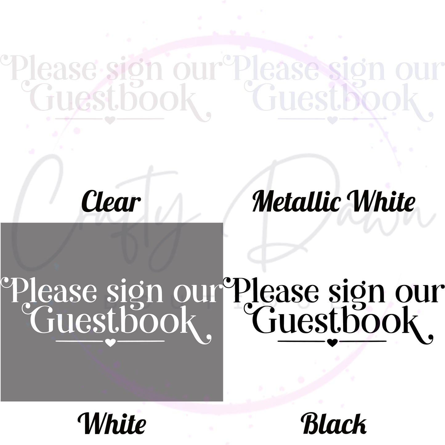 Please Sign Our Guestbook Acrylic Wedding Sign