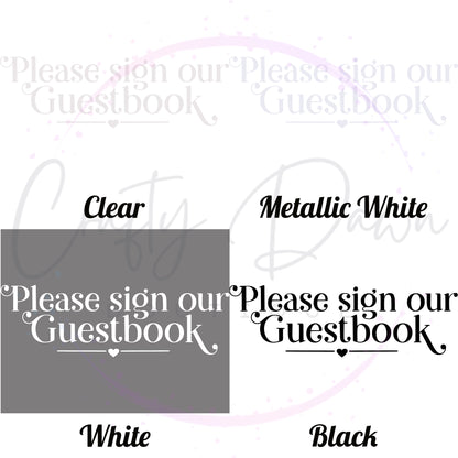 Please Sign Our Guestbook Acrylic Wedding Sign