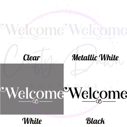 Welcome Acrylic Wedding Sign