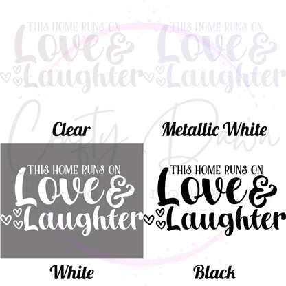 Love And Laughter Decal