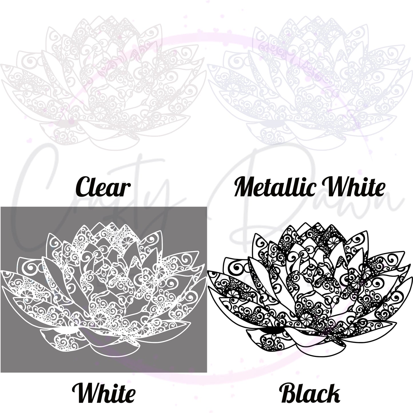 Lily Mandala Decal