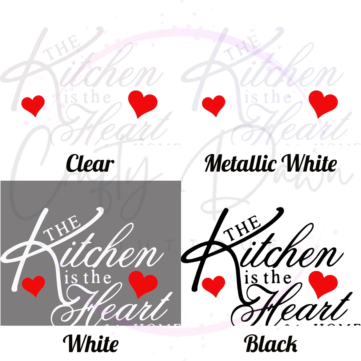 Kitchen Is The Heart Of The Home Decal