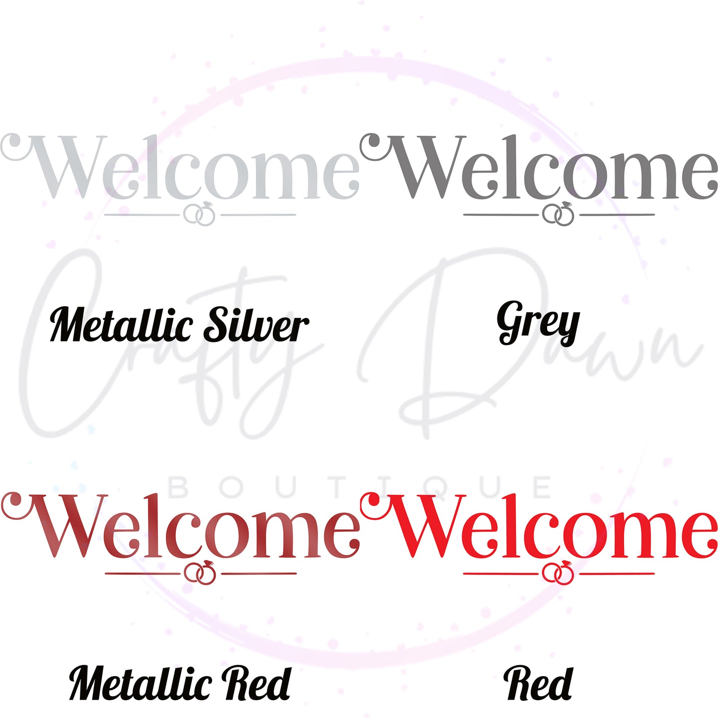 Welcome Acrylic Wedding Sign