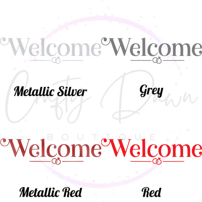 Welcome Acrylic Wedding Sign