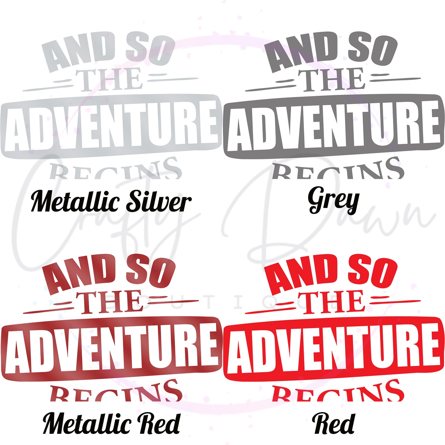 So The Adventure Begins Decal