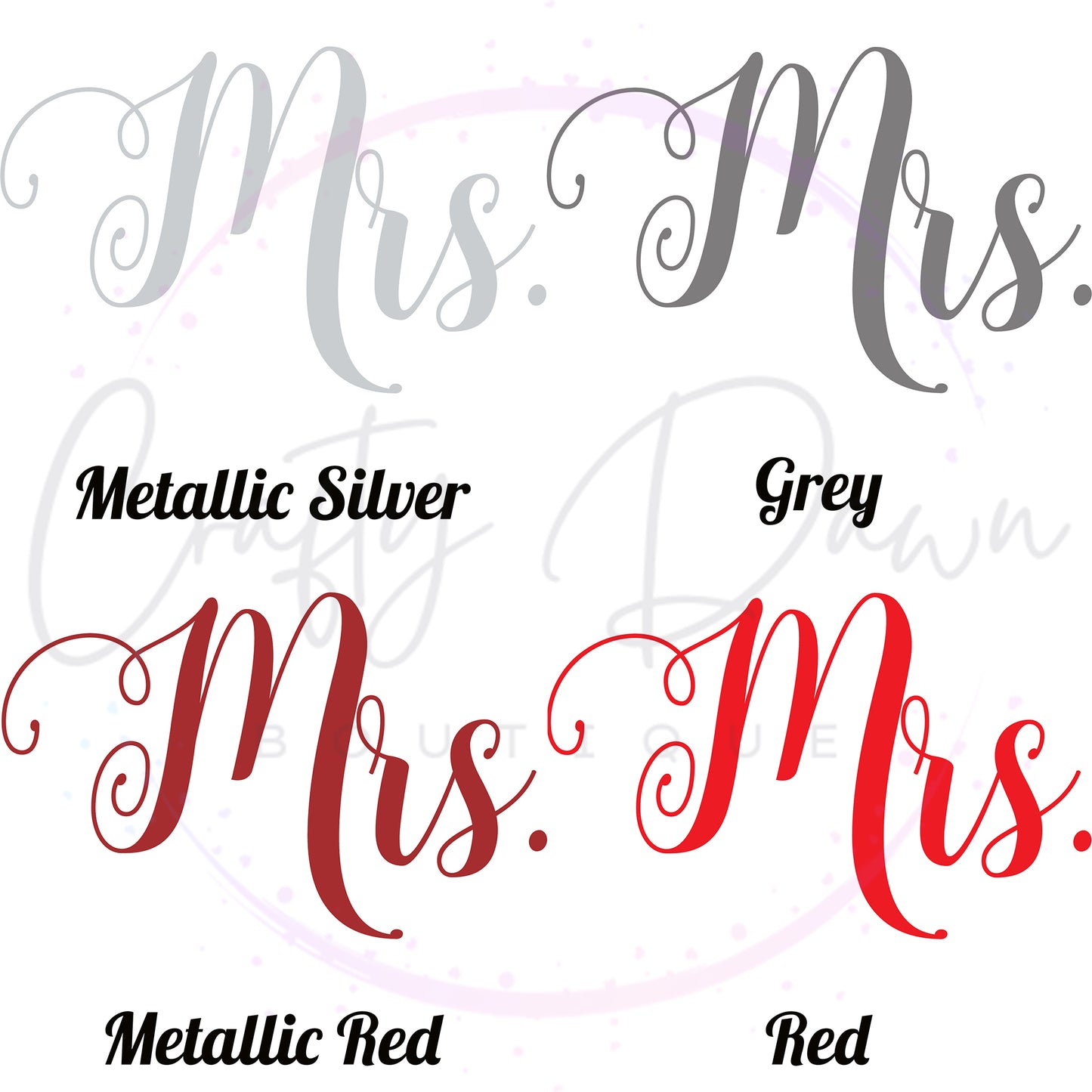 Mrs. Acrylic Wedding Sign