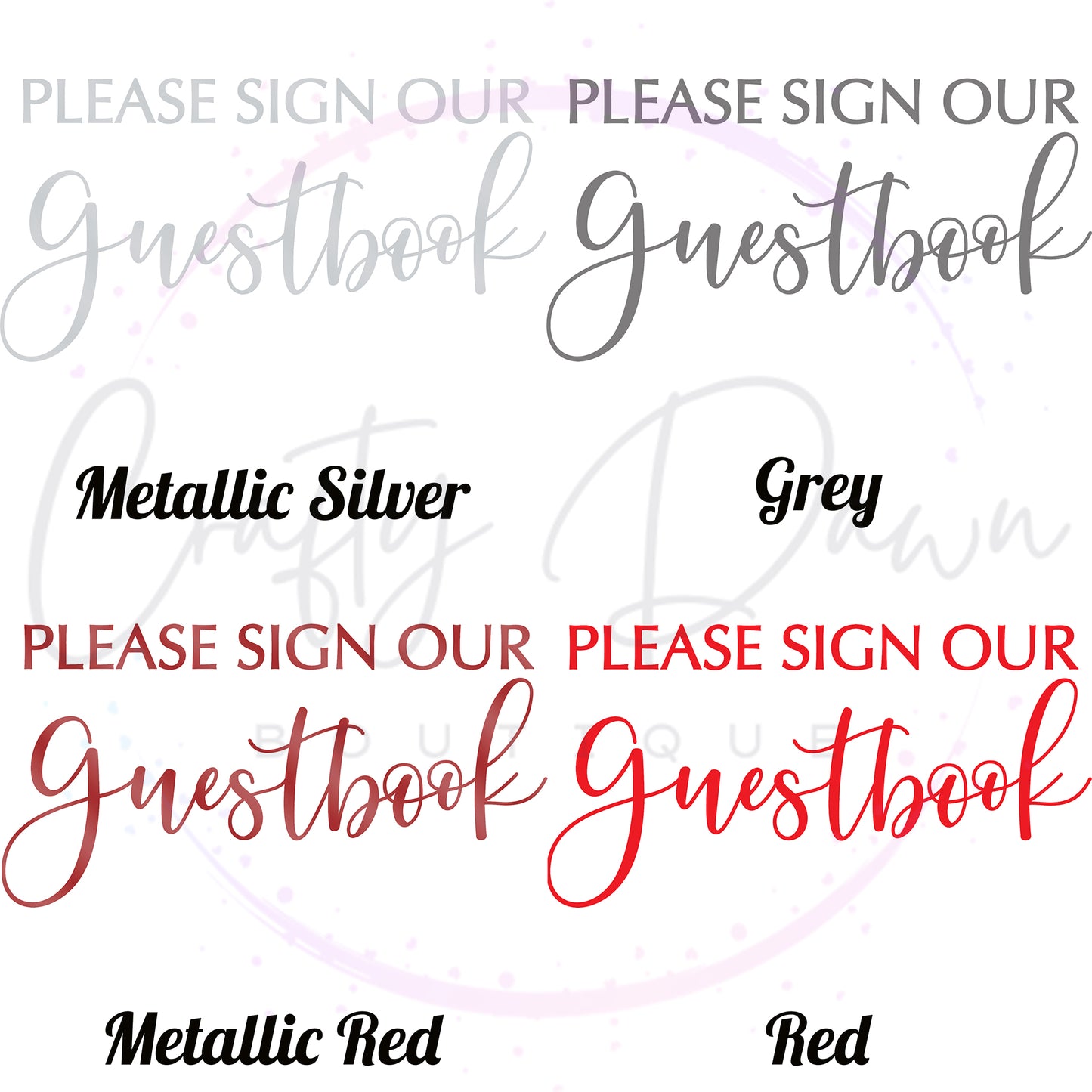 Please Sign Our Guestbook 2 Acrylic Wedding Sign