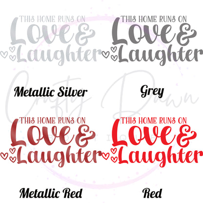 Love And Laughter Decal