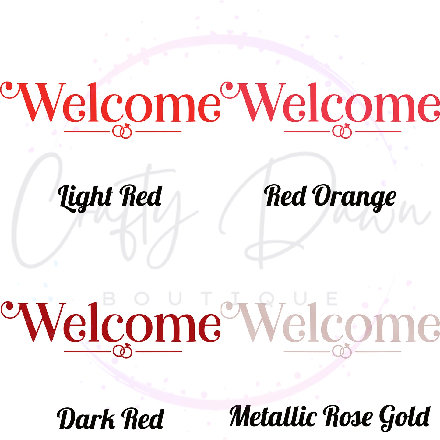 Welcome Acrylic Wedding Sign