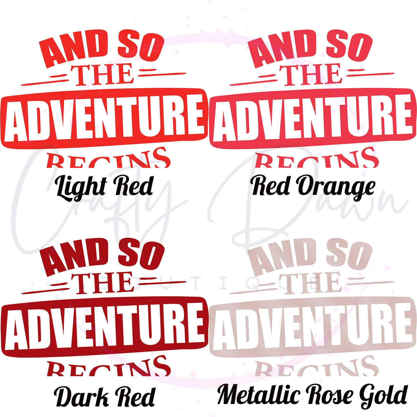 So The Adventure Begins Decal