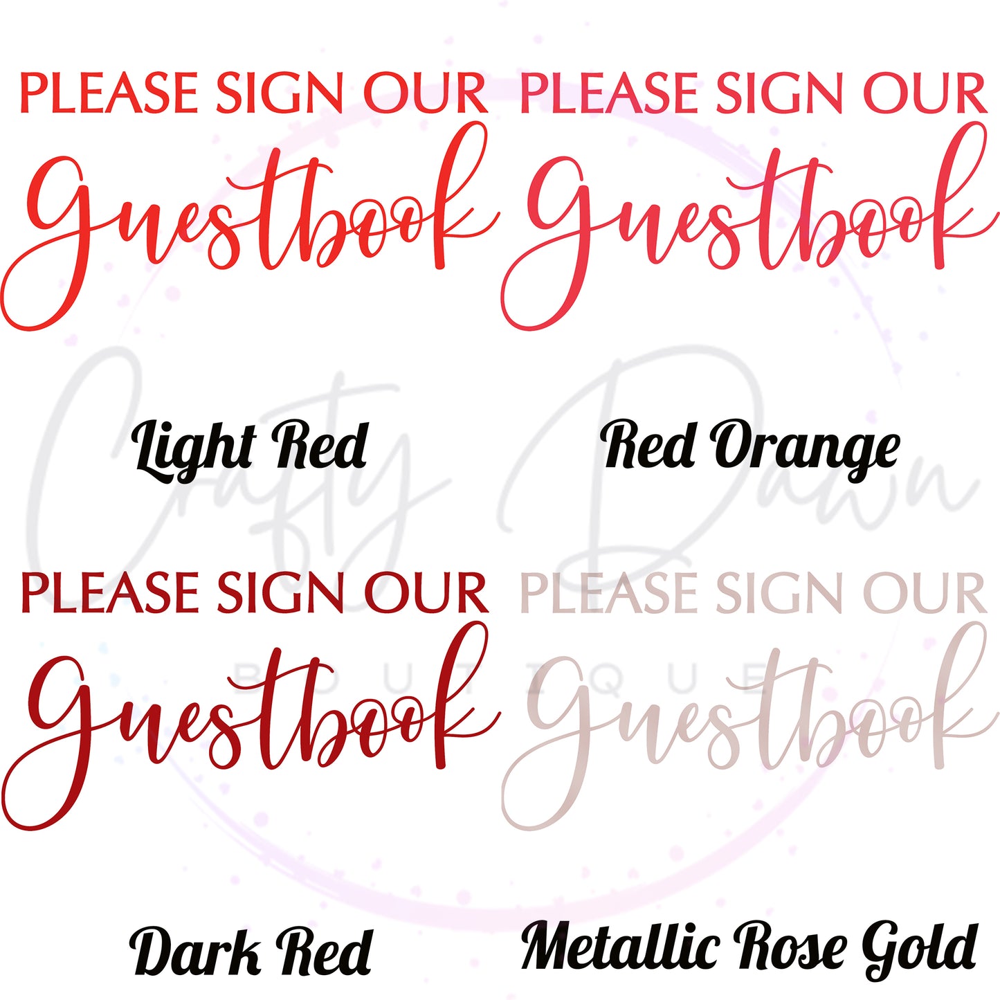 Please Sign Our Guestbook 2 Acrylic Wedding Sign