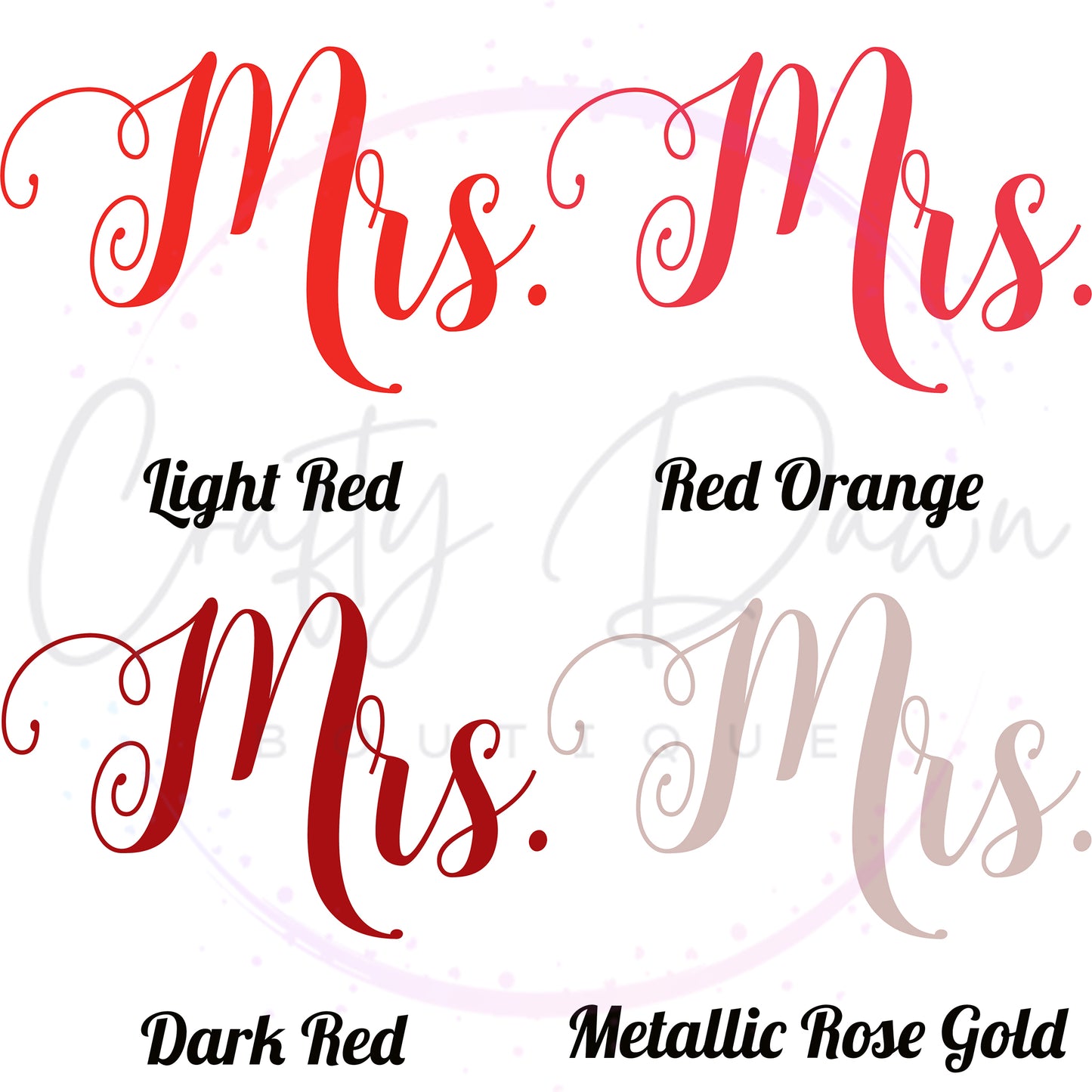 Mrs. Acrylic Wedding Sign