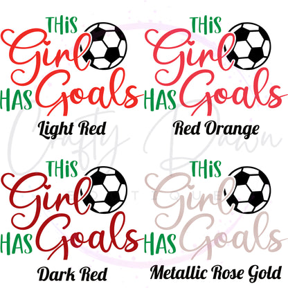 This Girl Has Goals Decal