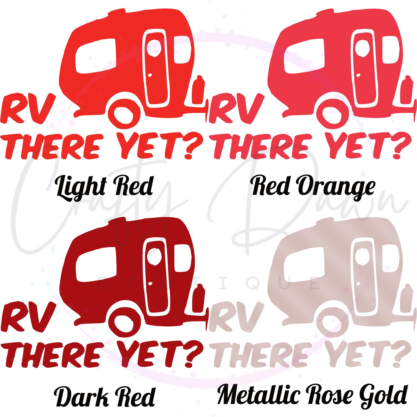 RV There Yet? Decal