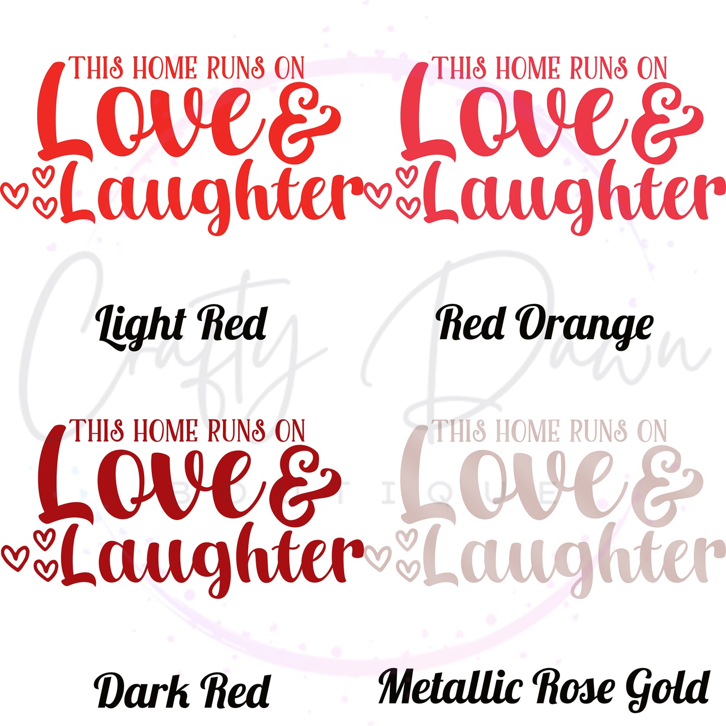 Love And Laughter Decal