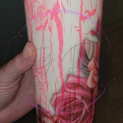 Custom 20oz Straight Skinny Tumbler With Straw