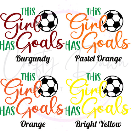 This Girl Has Goals Decal