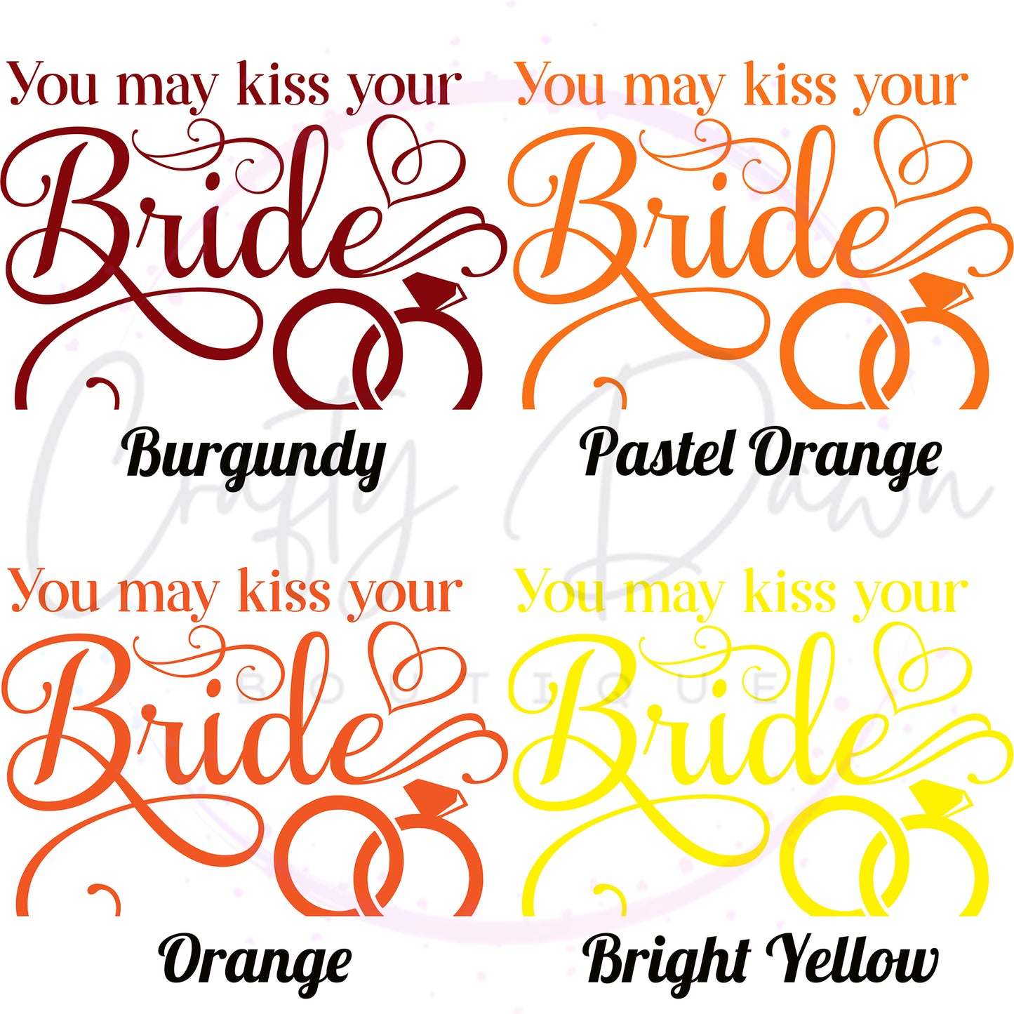 You May Kiss Your Bride Acrylic Wedding Sign