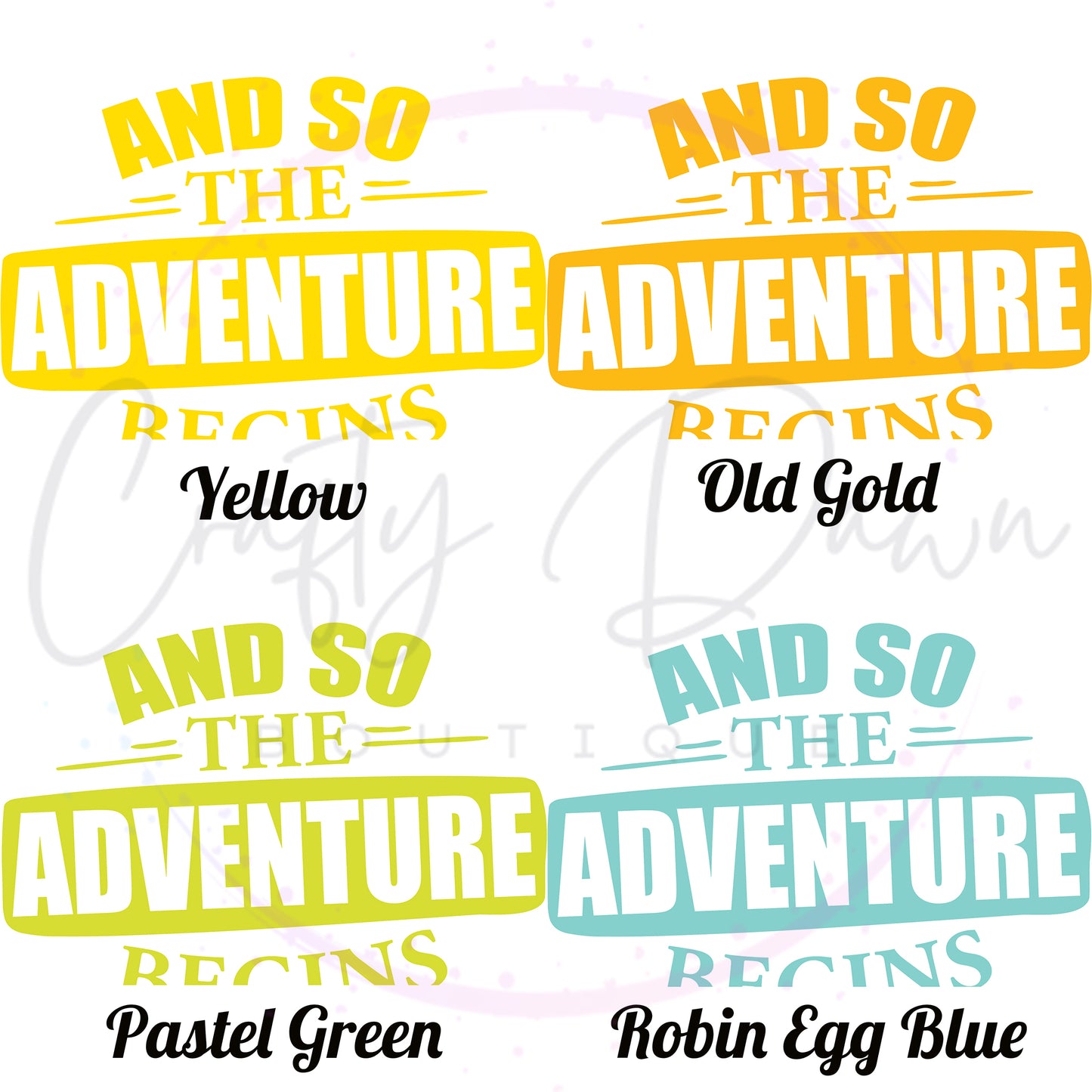 So The Adventure Begins Decal