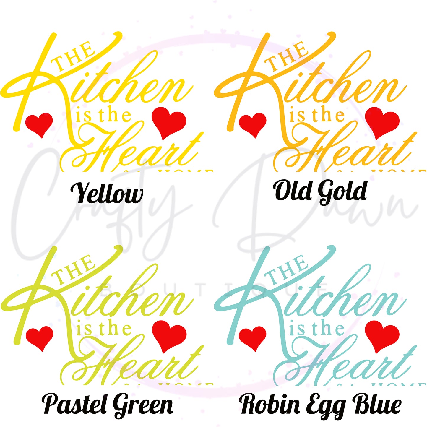 Kitchen Is The Heart Of The Home Decal