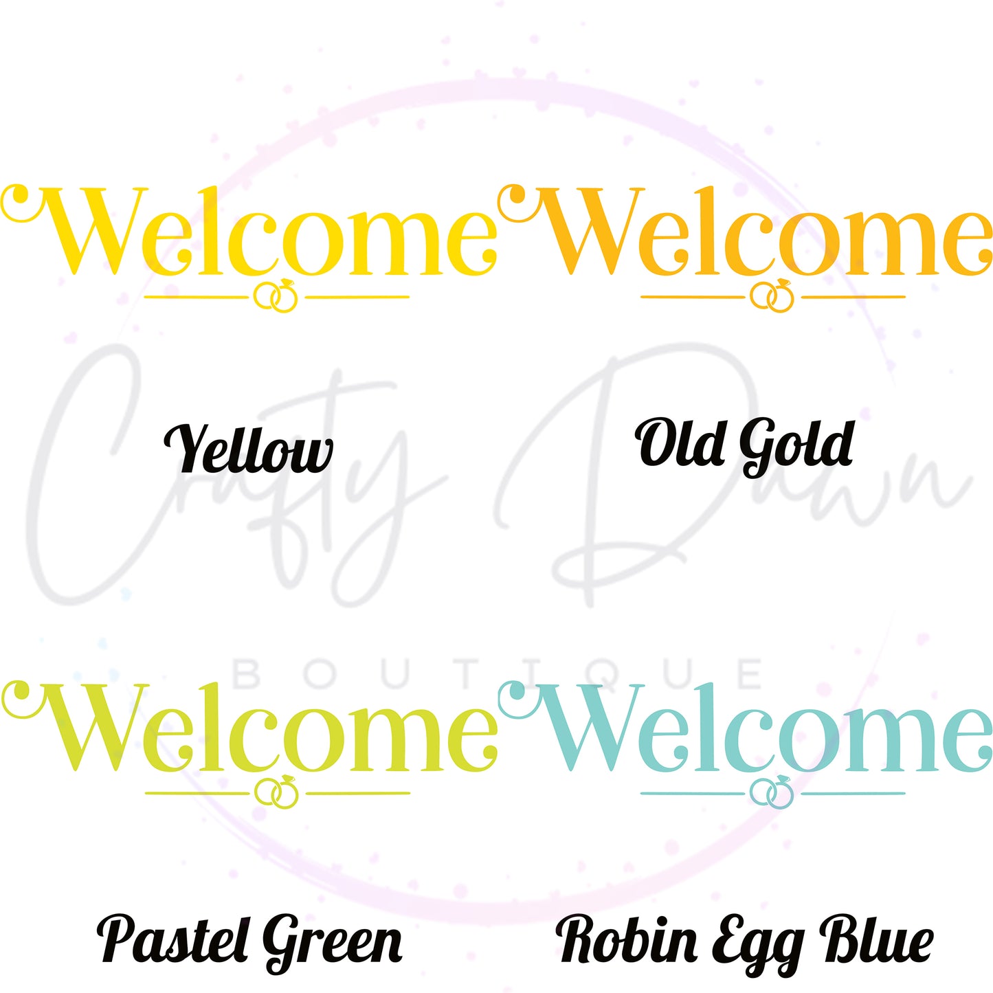 Welcome Acrylic Wedding Sign