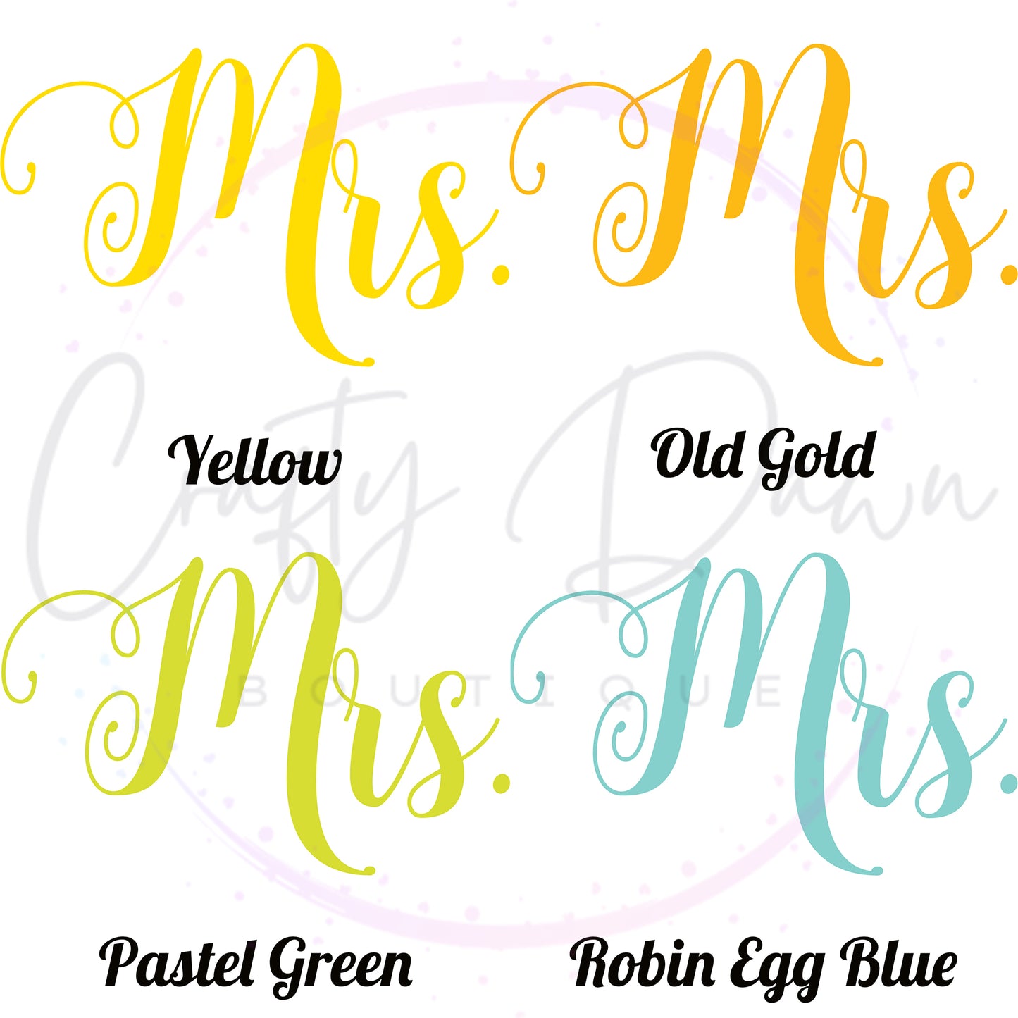 Mrs. Acrylic Wedding Sign