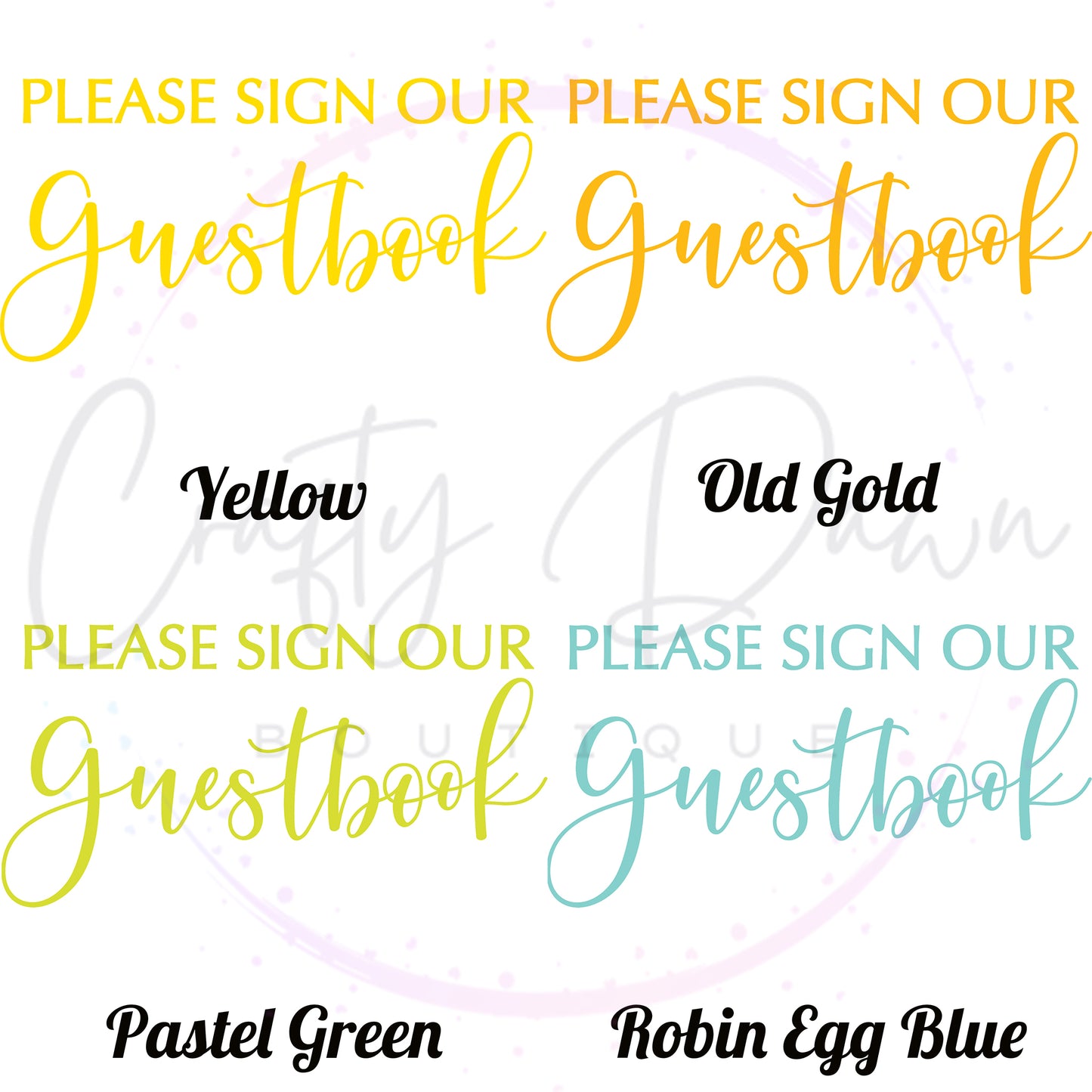 Please Sign Our Guestbook 2 Acrylic Wedding Sign