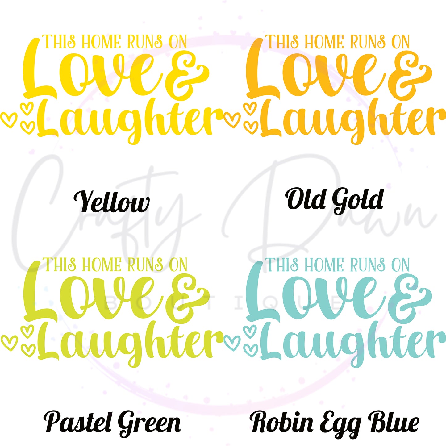 Love And Laughter Decal