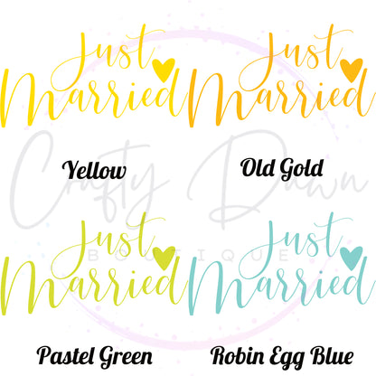 Just Married Acrylic Wedding Sign