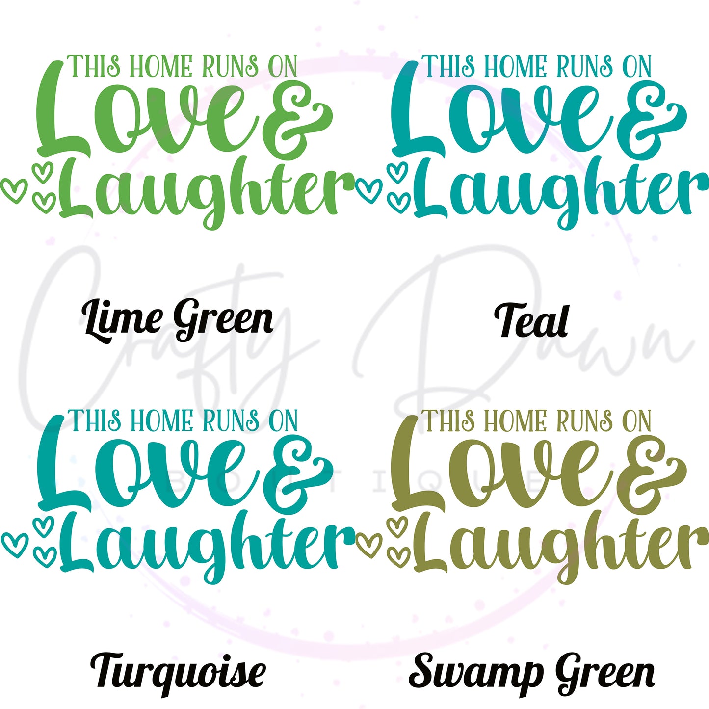 Love And Laughter Decal