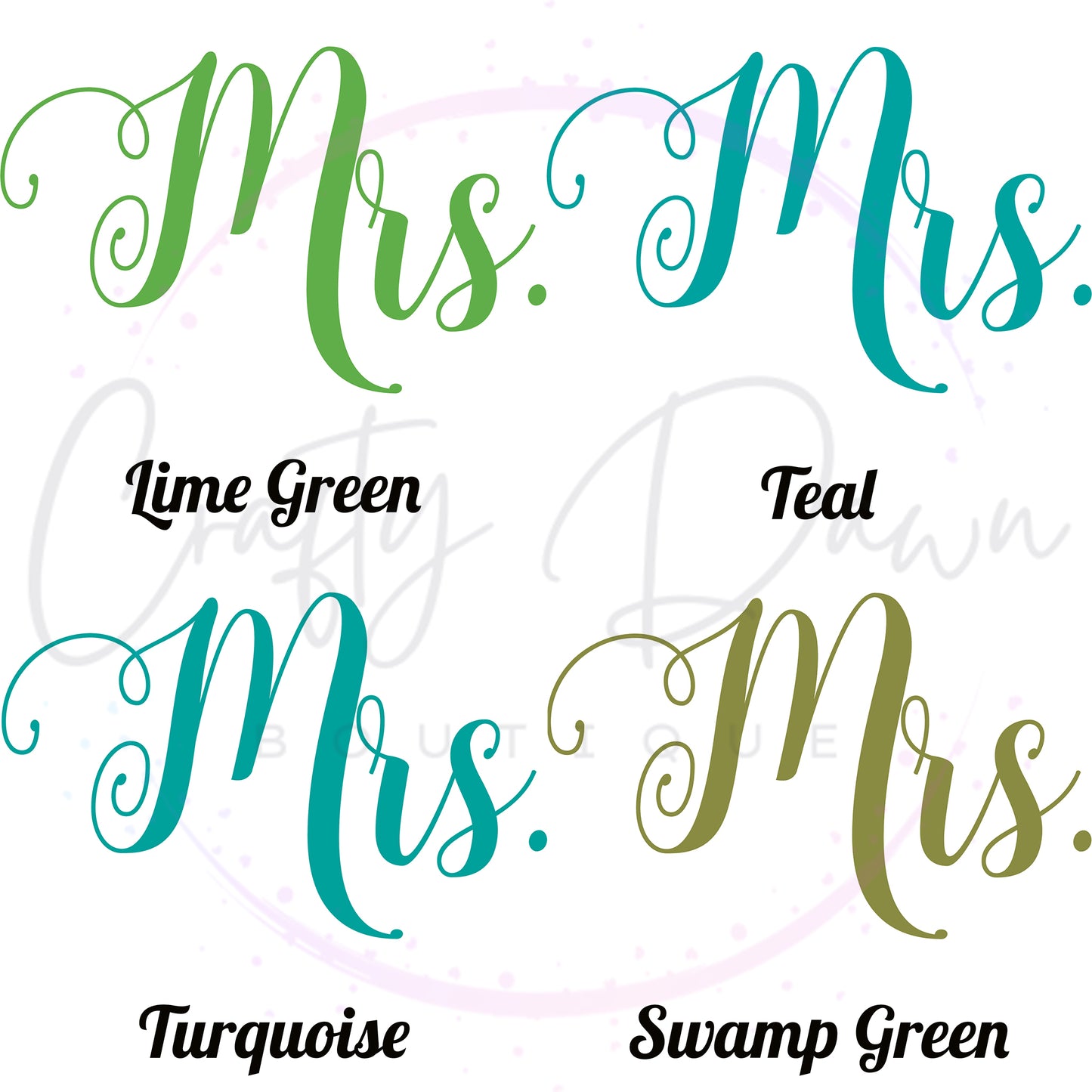 Mrs. Acrylic Wedding Sign