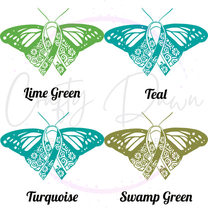 Ribbon Butterfly Decal