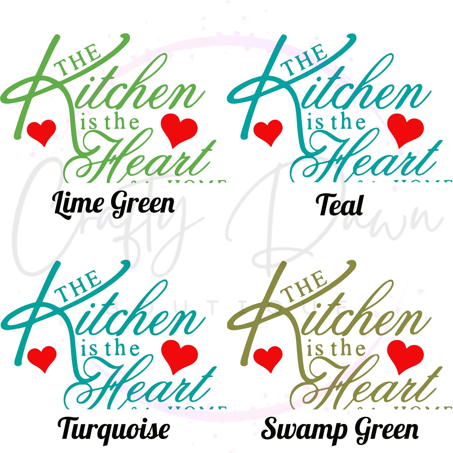 Kitchen Is The Heart Of The Home Decal