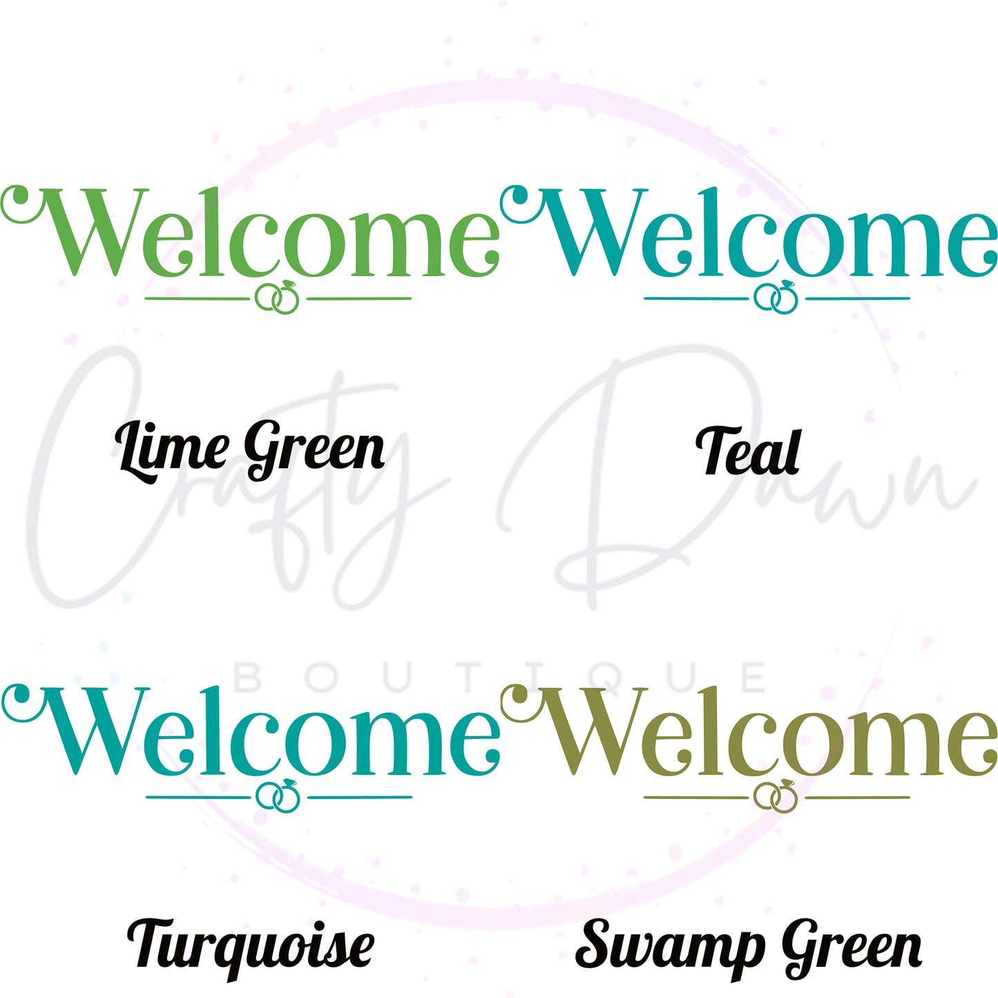 Welcome Acrylic Wedding Sign