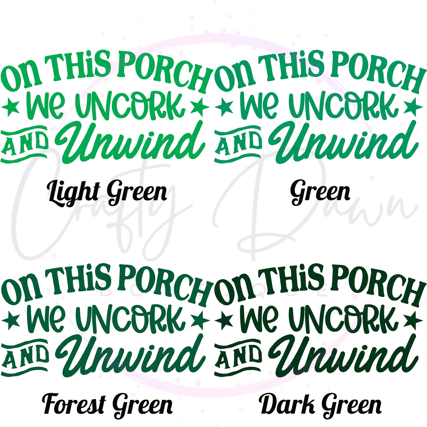 Uncork And Unwind Decal